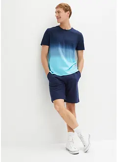 T-skjorte og sweat bermudashorts i 100% bomull (2-delt sett), bonprix