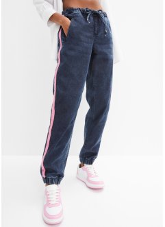 Casual jeans med kontraststriper, RAINBOW