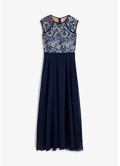 Maxikjole med blonder, bonprix