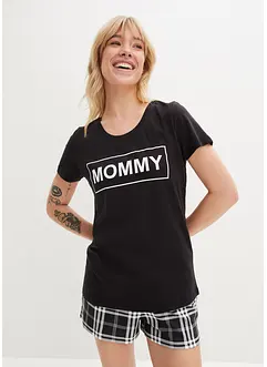Kort pyjamas i 100% bomull, bonprix