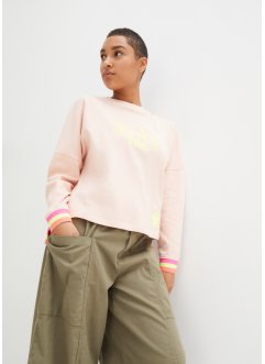 Sweatshirt med fargerike mansjetter, bpc bonprix collection
