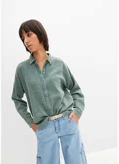 Vid bluse i used look, bonprix
