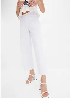 Wide Leg-jeans, High Waist, cropped, bonprix