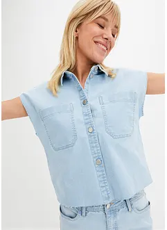 Boxy-jeansbluse, bonprix