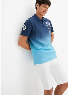 Kort arm - Poloshirt med fargegradering, bonprix