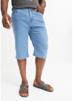 Lang jeans-bermuda med stretch, Regular Fit (2-pack), John Baner JEANSWEAR