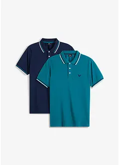 Poloshirt, kortermet (2-pack), bonprix