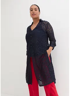 Lang blondebluse med topp (2-delt sett), bonprix