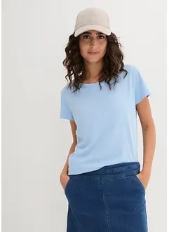 Topp med rund hals (5-pack), bonprix