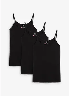 Singlet i 100% bomull (3-pack), bonprix