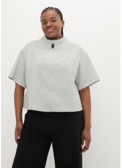 Kort sweat-jakke med ståkrage, bpc bonprix collection