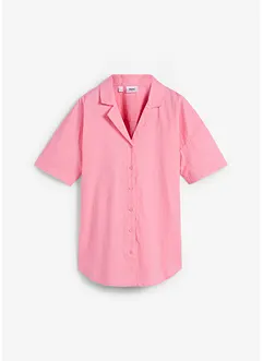 Ledig, oversized bluse i lett linmiks, bonprix