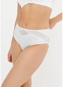 Truse med høy midje og nydelige blonder, bonprix