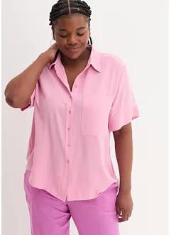 Kortermet bluse med brystlomme, bonprix