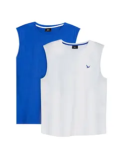 Singlet i 100% økologisk bomull (2-pack), bonprix
