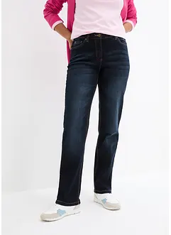 Straight-jeans, Mid Waist, i bomull, bonprix