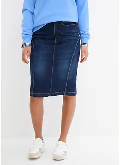 High Waist stretchskjørt med komfortlinning, bonprix