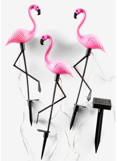 Solarcellelys flamingo (3-pack), bpc living bonprix collection