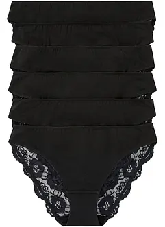 Truse med blonder (6-pack), bonprix