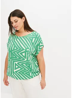 Oversized topp med trykt mønster, bonprix