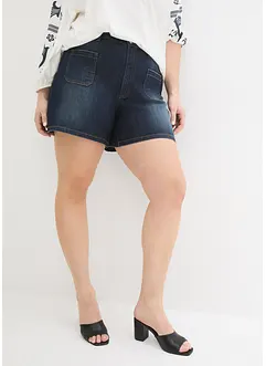 Jeansshorts, High Waist, stretch, John Baner JEANSWEAR