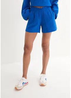 Musselin-shorts i 100% bomull, bonprix