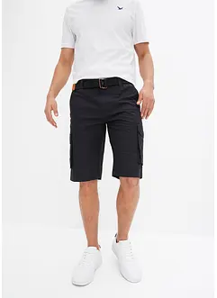 Cargo-bermuda med belte, Regular Fit, bonprix