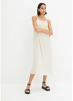Kjole med stropper i lett crepe, bonprix