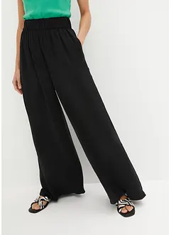 Lett palazzobukse med High Waist-komfortlinning, lang, bonprix