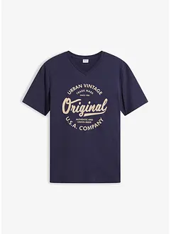T-skjorte i 100% bomull med V-hals, bonprix