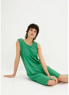 Kort jersey-kjole med A-fasong, uten arm, bonprix