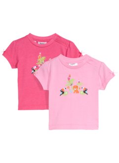 T-shirt av økologisk bomull til baby (2-pack), bpc bonprix collection