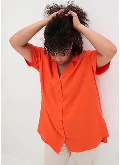 Skjortebluse i musselin, bonprix