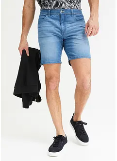 Lang jeansshorts med komfortlinning, Loose Fit, John Baner JEANSWEAR