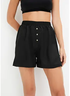 Vevd sateng-shorts, bonprix