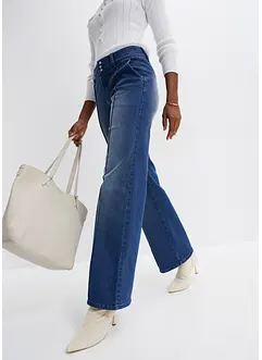 Wide Leg-jeans Mid Waist, bonprix