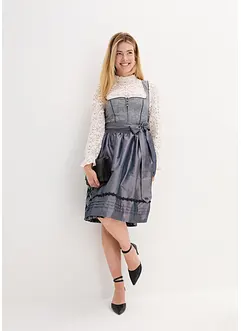 Dirndl med jaquard og forkle (2-delt sett), bonprix