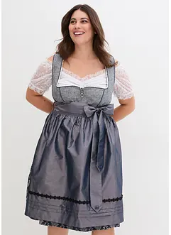 Dirndl med jaquard og forkle (2-delt sett), bonprix