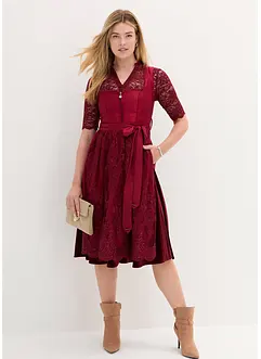 Dirndl med brodert forkle (2-delt sett), bonprix
