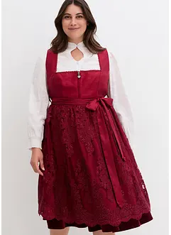 Dirndl med brodert forkle (2-delt sett), bonprix