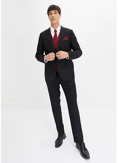 Bryllupsdress med vest og slips (5-delt sett), Slim Fit, bonprix