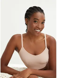 Feel Comfort Seamless-BH-topp i ribbemateriale, bonprix