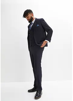 Dress med vest og slips (4-delt sett), Slim Fit, bonprix
