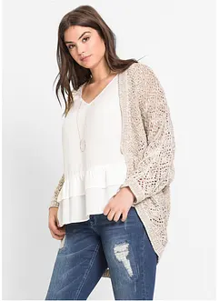 Grovstrikket cardigan, bonprix