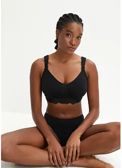 Amme-BH uten bøyle, med økologisk bomull (2-pack), bonprix