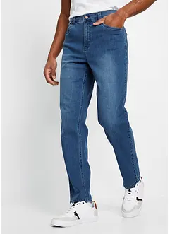Classic Fit Power-Stretch-jeans med T-400 med komfortsnitt, Tapered, bonprix