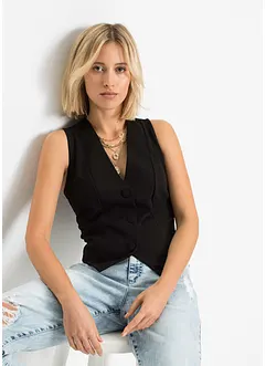 Dressvest av formstabilt interlock-materiale, bonprix