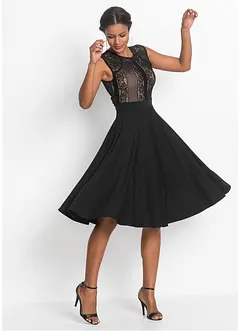 Kjole med blonde, bonprix