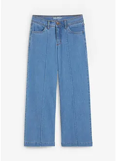 Wide Leg-jeans Mid Waist, Cropped, bonprix