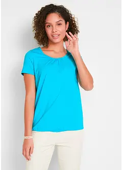 Topp i 100% bomull, kortermet, bonprix